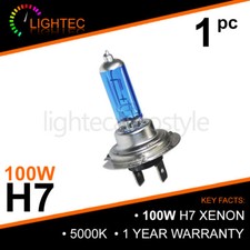 AUDI BMW FORD VW H7 100W Hid White Xenon Halogen Bulbs 12V Premium Upgrade 6000K
