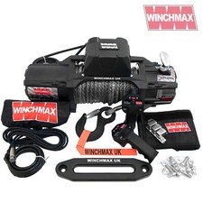 ELECTRIC WINCH 13500lb 12V SL MIL SPEC WINCHMAX 4x4/RECOVERY WIRELESS DYNEEMA