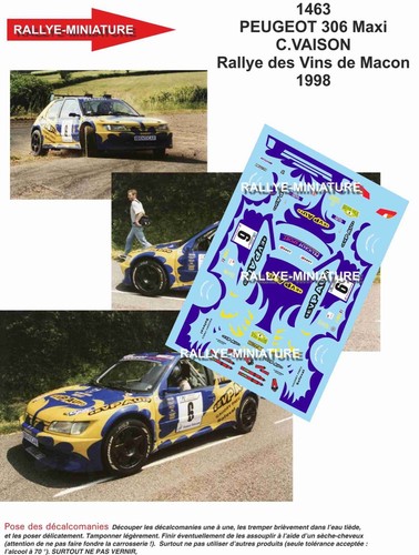 Decals ref 1463 peugeot - decals,