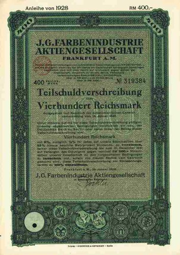 Colours industry 1928 - i.g.,