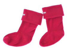 Hunter Girls Red Welly Boot Sock Sz MXS 11-13 L2003