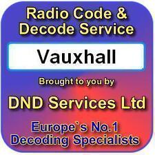 Vauxhall Radio Code Decode Unlock Decoding Service Codelocked