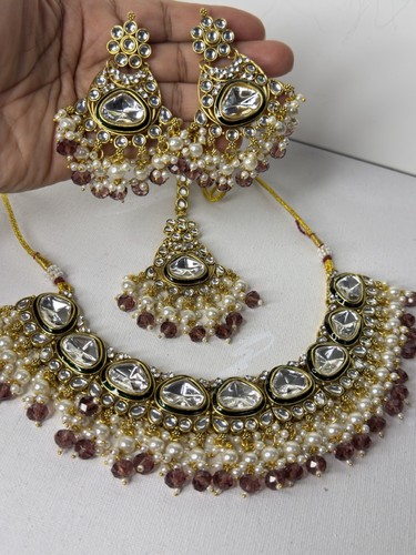 Necklace meenakari kundan - necklace,