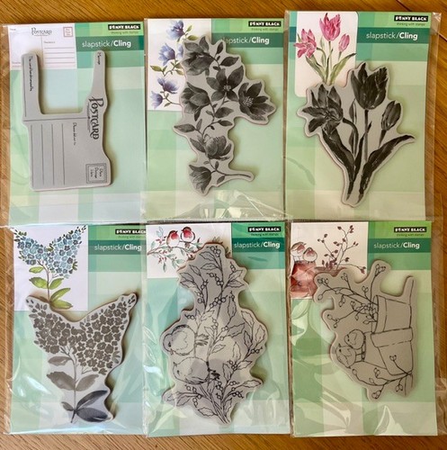 Penny black cling stamps 6 - black,