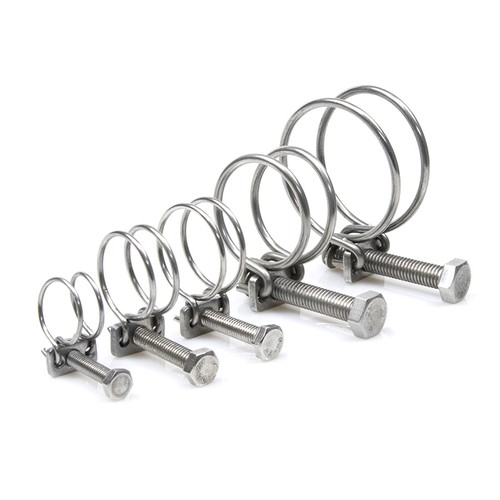 Double wire hose clips 304 - -,