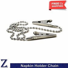 Dental Crocodile Napkin Holder Chain Flexible Neck Ball Bib Clips Dentist Lab