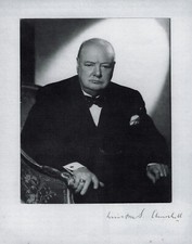 WINSTON CHURCHILL Signed