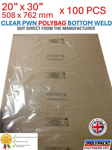 X100 large clear polythene - x100,