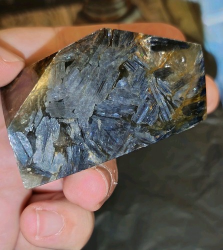 Large blue kyanite polished - kyanite,