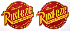 2 x RUST-EZE  stickers decals