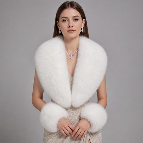 3pcs set faux fur - 3pcs/set, collar