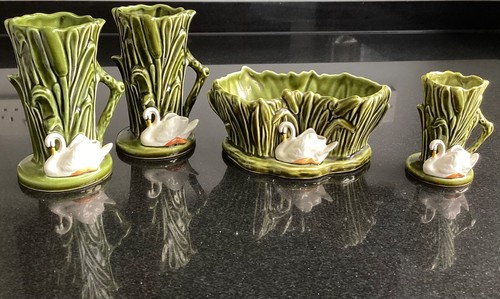 Sylvac swan vases collection - swan,