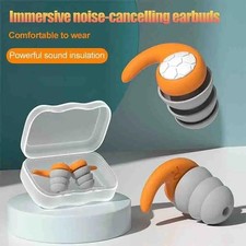3 Layer Silicon Ear Plugs For Work/Rest/Travel & Play Up to 40% Noise Cancelling