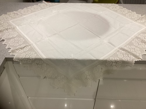 Lovely vintage lace edged - vintage,