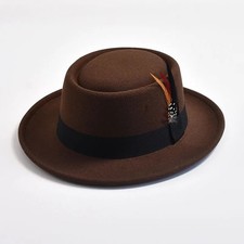 Mens Ladies Hat Fedora Wide