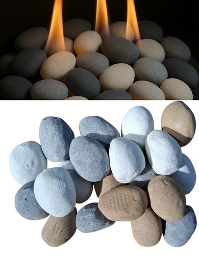 Mixed gas fire pebbles - 30,