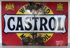 Vintage Castrol Enamel Flange