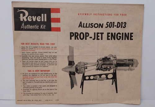Vintage revell instructions - revell,