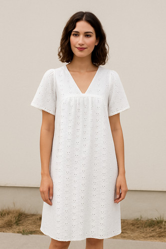 Ladies broderie anglaise short - ladies,