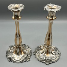 Pair Antique Candlesticks Old