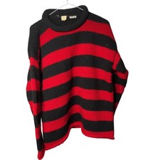Vintage Wool Jumper M Striped