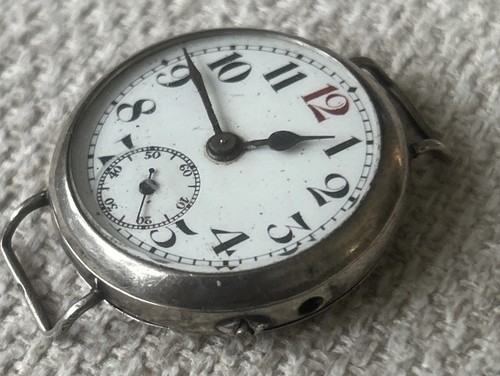 Antique silver trench watch - antique,