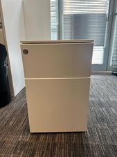 2 drawer office pedestal, White storage unit, under desk drawers