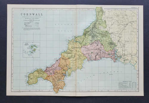 Antique 1903 large map - 1903,