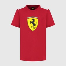 Scuderia Ferrari F1 Large Shield Tee Kids - Dark Cherry