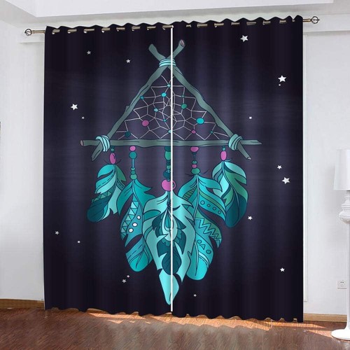 Feather dream catcher curtain - feather,
