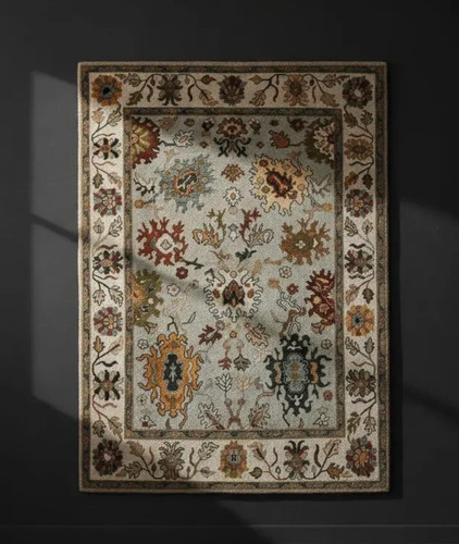 Oushak rug wool turkish - oushak,