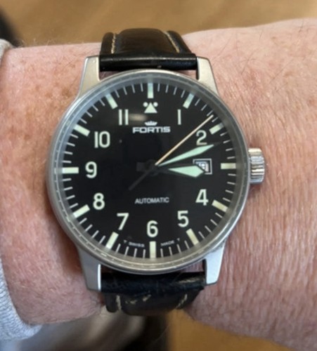 Fortis pilot style watch - style,