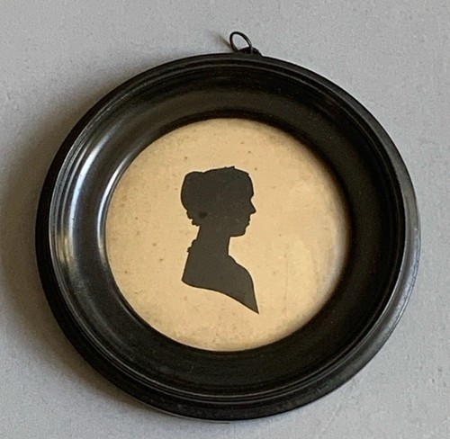 Antique cut paper silhouette - cut,