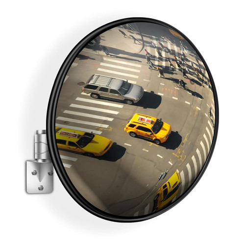 Convex traffic mirror - traffic,