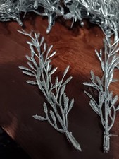 40 silver Faux flowers floating in water and napkin decor