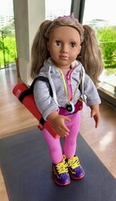 Our Generation Anita Doll In Gym Clothes Yoga Mat