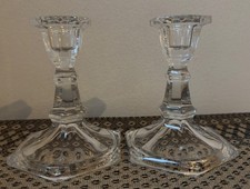 Vintage pair of lead crystal