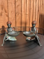 A Pair Of Antique Cold-painted