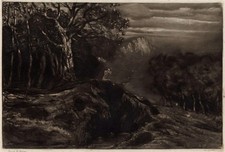 David Waterson Pencil Signed Mezzotint Dawn With Marsyas