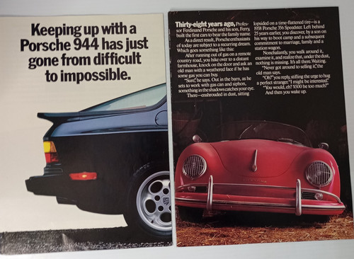 Lot porsche brochures 944 - lot,