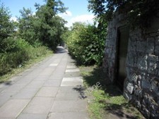 Photo 6x4 Riverside walk to The Meadows and a bench mark Chester Looking  c2009
