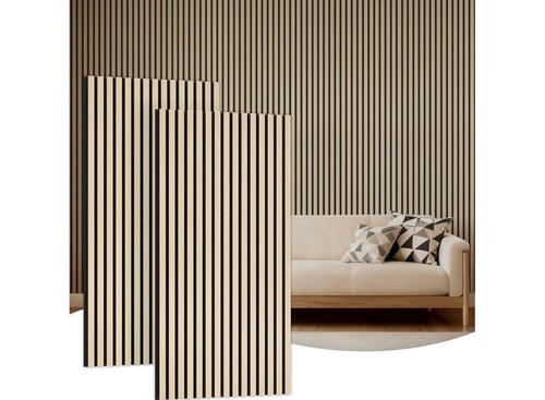 Wooden acoustic wall - wall, panels,