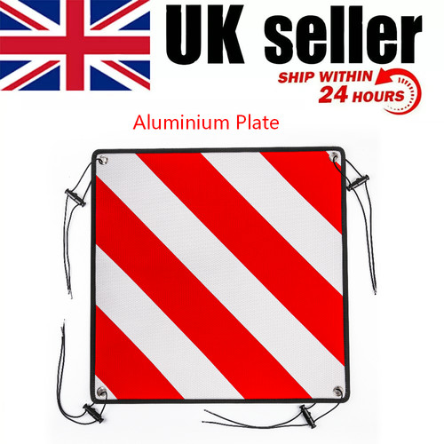 Rear warning sign reflector - warning,