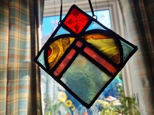 Colourful old victorian leaded