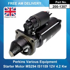 Starter Motor for Perkins MS294 IS1159 11.131.574 AZF4147 2873B057 26410R