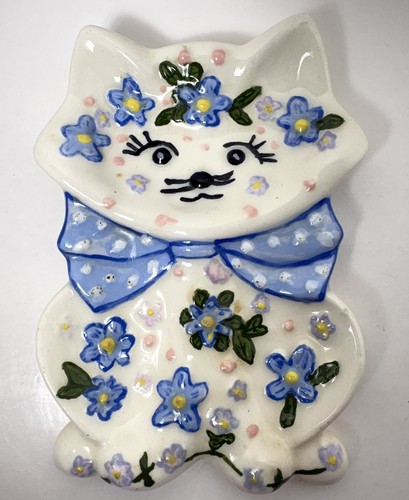 Floral kitty cat spoon - cat, rest