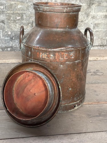 Copper milk churn nestle - churn,