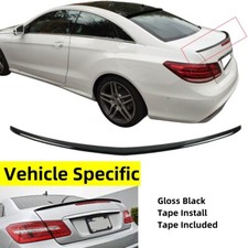 FOR 09-16 MERCEDES E-CLASS COUPE C207 REAR BOOT SPOILER WING V STYLE GLOSS BLACK
