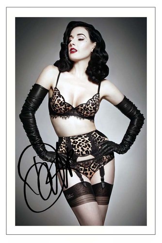 Dita von teese signed - von,