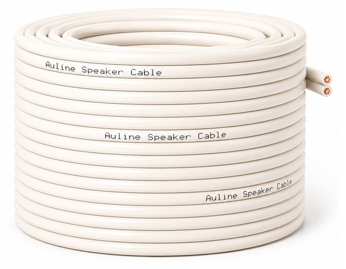 50m white auline - white, 2x